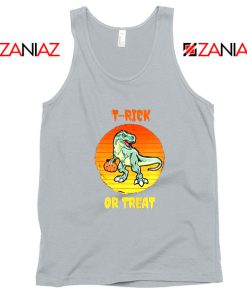 Trick or Treat Trex Sport Grey Tank Top