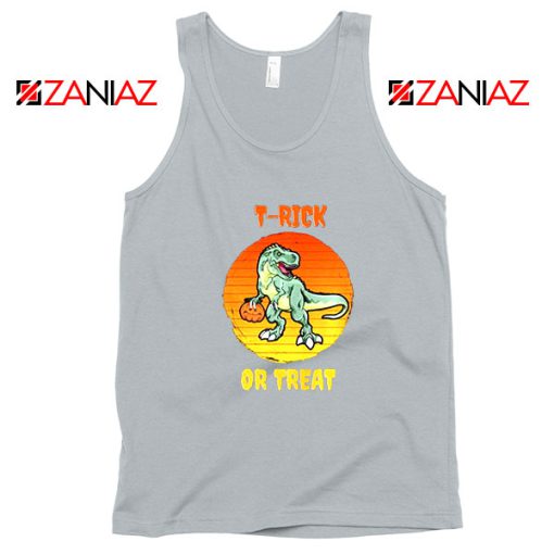 Trick or Treat Trex Sport Grey Tank Top