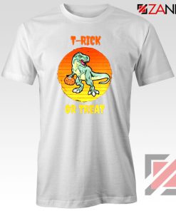 Trick or Treat Trex White Tshirt