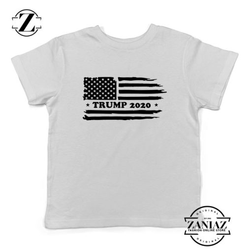 Trump American Flag Kids Tshirt