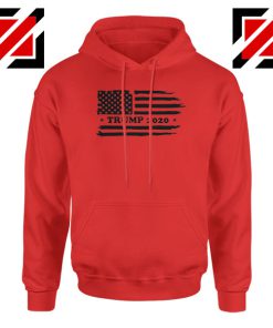 Trump American Flag Red Hoodie