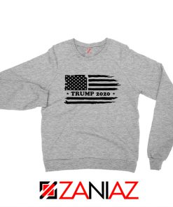 Trump American Flag Sport Grey Sweatshirt