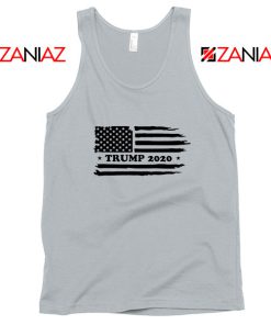 Trump American Flag Sport Grey Tank Top