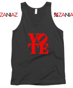 Vote Graphic Black Tank Top