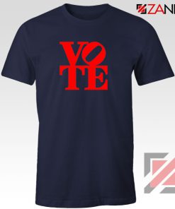 Vote Graphic Navy Blue Tshirt