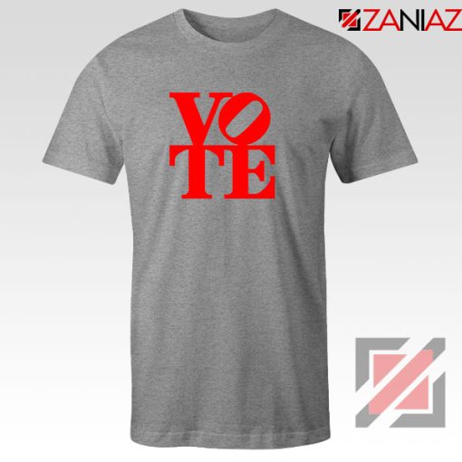 Vote Graphic Sport Grey Tshirt