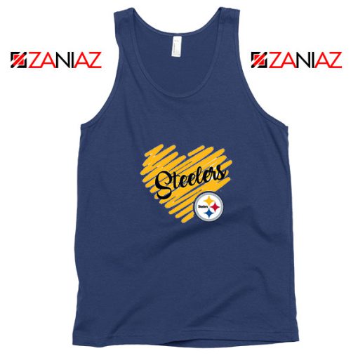 Pittsburgh Steelers Navy Blue Tank Top