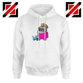 Among us hoodie pink sale