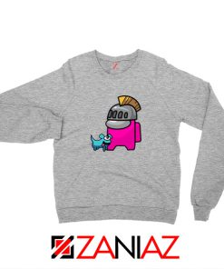 Among Us Pink Sport Grey Sweatshirt