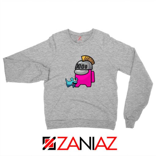 Among Us Pink Sport Grey Sweatshirt