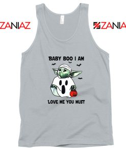 Baby Yoda Boo Sport Grey Tank Top