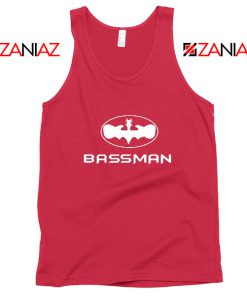 Bassman Guitarist Red Tank Top