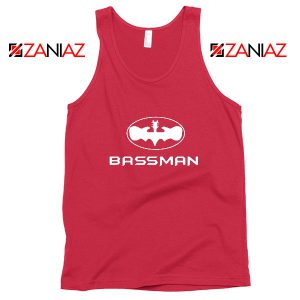 Bassman Guitarist Red Tank Top