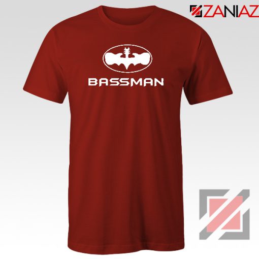 Bassman Guitarist Red Tshirt