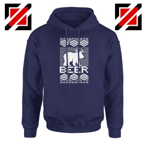 Bear Christmas Navy Blue Hoodie