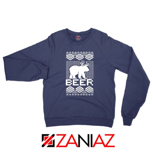 Bear Christmas Navy Blue Sweatshirt