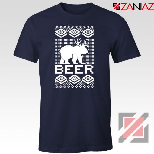 Bear Christmas Navy Blue Tshirt