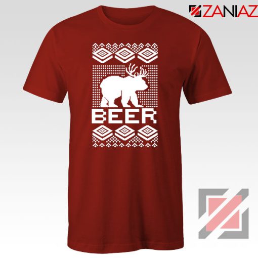 Bear Christmas Red Tshirt