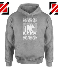 Bear Christmas Sport Grey Hoodie