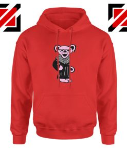 Bear Grateful Dead Red Hoodie