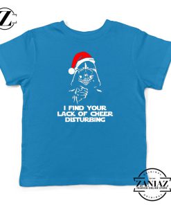 Darth Vader Christmas Blue Kids Tshirt