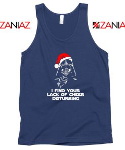 Darth Vader Christmas Navy Blue Tank Top