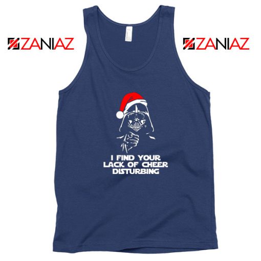 Darth Vader Christmas Navy Blue Tank Top