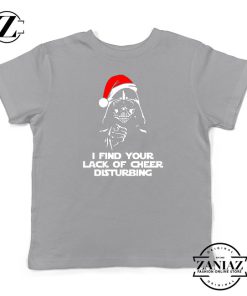 Darth Vader Christmas Sport Grey Kids Tshirt