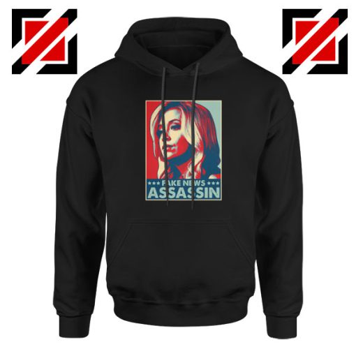 Fake News Assassin Black Hoodie