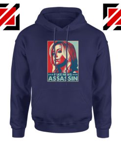 Fake News Assassin Navy Blue Hoodie