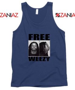 Free Weezy Navy Blue Tank Top