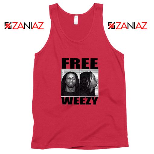 Free Weezy Red Tank Top