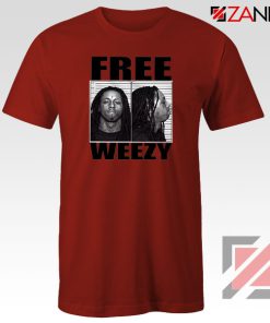 Free Weezy Red Tshirt