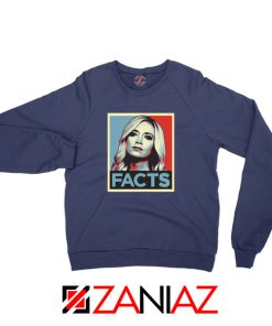 Kayleigh Facts Navy Blue Sweatshirt