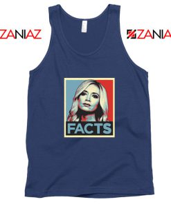 Kayleigh Facts Navy Blue Tank Top