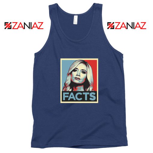 Kayleigh Facts Navy Blue Tank Top