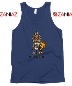 Kid Cudi Monkey Navy Blue Tank Top