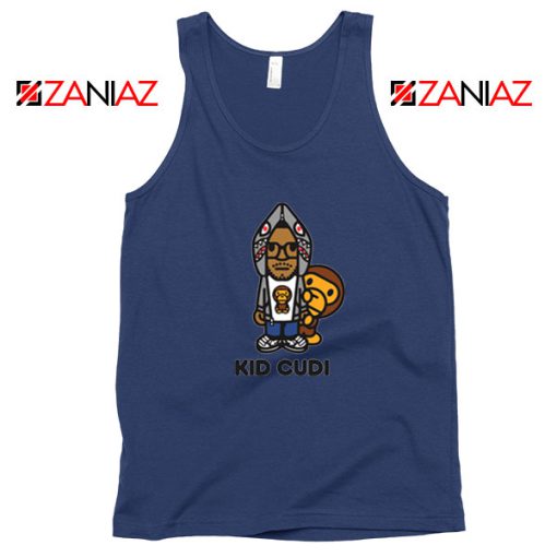 Kid Cudi Monkey Navy Blue Tank Top