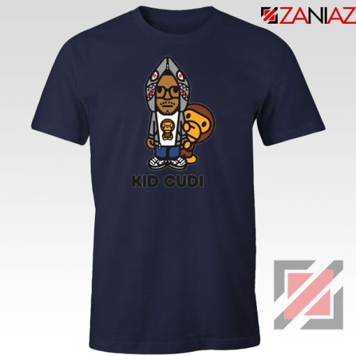 Kid Cudi Monkey Navy Blue Tshirt