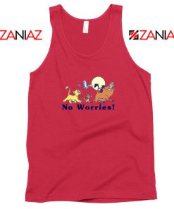 Lion King No Worries Red Tank Top