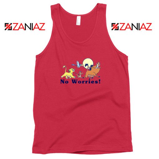 Lion King No Worries Red Tank Top