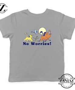 Lion King No Worries Sport Grey Kids Tshirt