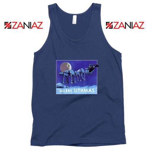 Merry Sithmas Navy Blue Tank Top