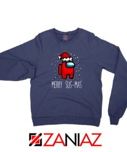 Merry Sus Mas Navy Blue Sweatshirt