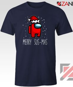 Merry Sus Mas Navy Blue Tshirt