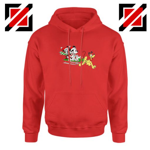 Mickey Minnie Pluto Red Hoodie