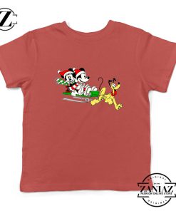 Mickey Minnie Pluto Red Kids Tshirt