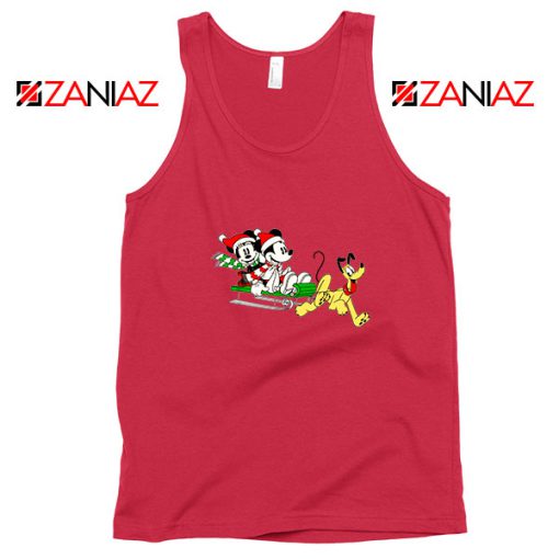 Mickey Minnie Pluto Red Tank Top