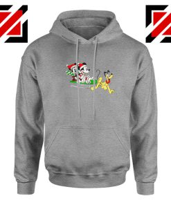 Mickey Minnie Pluto Sport Grey Hoodie