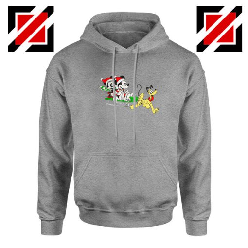 Mickey Minnie Pluto Sport Grey Hoodie